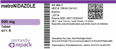 Metronidazole 500mg 70518 1241 01